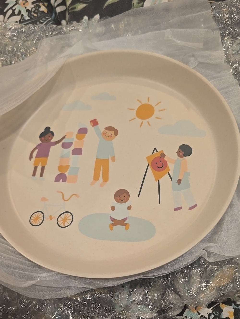 ❤️10/$13 New Target Beige Plate For Kids